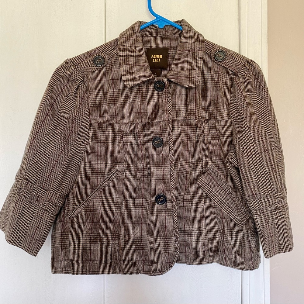 Y2K Miss Lili Button Up Half Jacket